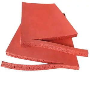 Shock Absorption Customized Thickness Silicone Foam Rubber Sheet