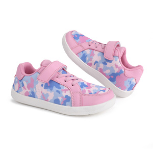 Chaussures pieds nus pour enfant à scratchs, sans lacets, pour garçon et fille, avec embout large, pour l'école, sportives, pour la marche naturelle - Product Image 4
