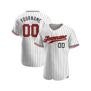 Camisetas de softball personalizadas, diseño de sublimación, malla a rayas, Equipo Juvenil, camiseta de béisbol - Product Image 1