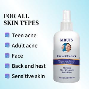 Crema limpiadora Facial para el acné de etiqueta privada, ácido hipocloroso, eliminación de acné, piel, atletas, post entrenamiento, enrojecimiento y secado de bacterias - Product Image 5