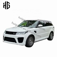 Accessoires de voiture Kit de carrosserie Facelift pour Range Rover Sport 2013-2017 Conversion en kit de carrosserie de capot de pare-chocs de style SVR