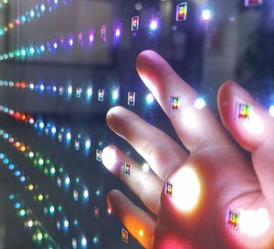 Indoor/Outdoor P3.91 LED Crystal <span class=keywords><strong>Film</strong></span> Pixel Screen Pendurado Instalação para Elevador Car TV Publicidade 3 Anos de Garantia SDK - Product Image 2