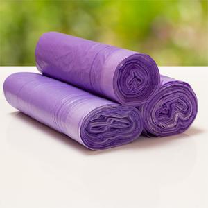 Eco Friendly Custom fodere riciclate compostabili PE grandi profumate su rotolo 13 galloni di plastica colorata coulisse sacco della <span class=keywords><strong>spazzatura</strong></span> - Product Image 4