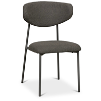 Chaise de salle à manger rembourrée de style nordique moderne avec pieds en métal-Vente en gros de meubles pour restaurants et cafés commerciaux