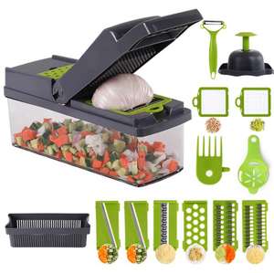 Gran oferta de negocios, herramientas de cocina 15 en 1, cortador de <span class=keywords><strong>cebolla</strong></span>, pelador, accesorios de cocina, rebanador de alimentos, picador de verduras - Product Image 2