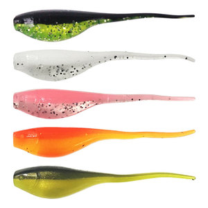Leurre Micro-Têtard Vert Foncé 0,7g/5cm en PVC Souple à Double Queue Aiguille pour la Pêche à la Traîne en Eau Salée et la Pêche à la Truite – Expédition Nord - Product Image 1