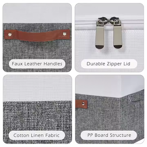 Có thể gập lại hình chữ nhật hộp lưu trữ quần áo & đồ chơi tổ chức ráp lưu trữ Thùng & Tổ chức - Product Image 5