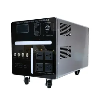 LIFePO4 3000W 휴대용 발전소 24V USB 타입 C 시가 라이터 XT90 고속 충전 태양열 발전기 자동차 점프 시작