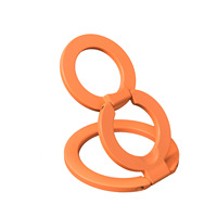 Support de téléphone magnétique double face à double charnière, pliable, avec anneau de maintien en aluminium et angle réglable, compatible avec tous les téléphones