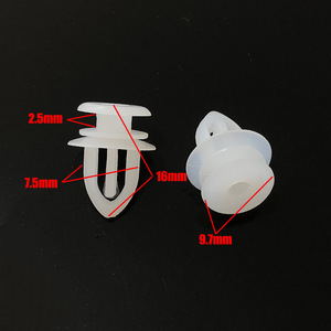 Clips de Plástico para el Panel del Espejo Retrovisor Triangular del Coche, Remaches de Fijación para Opel y Ford - Product Image 2