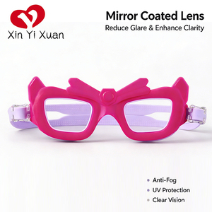 Gafas de natación azules personalizadas Xinyixuan para niños, antivaho, con lentes de PC ajustables y silicona, para niños y niñas - Product Image 2