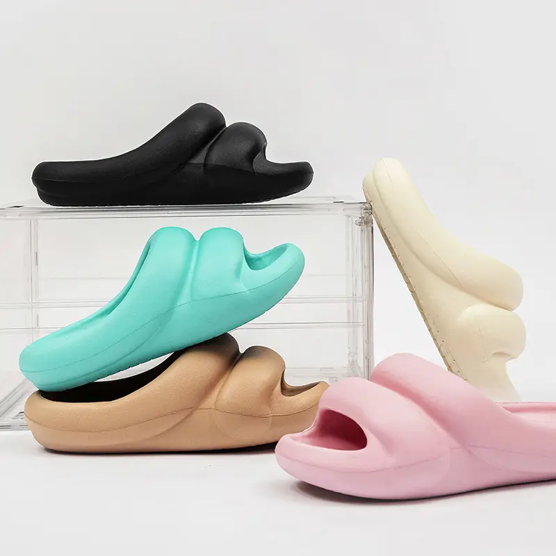 2024 Zomer Nieuwe Slippers Voor Mannen Vrouwen Kinderen Cloud Bubble Designer Foam Dia 'S Schoenen Floor Air Sandalen Strand Slipper