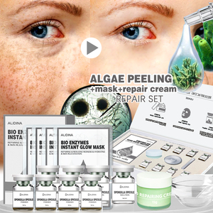 Bio algas Peel polvo removedor de pigmentación para la cara esponja hidrolizada Spongilla Spicula reducir el acné algas Kit de Peeling de algas d - Product Image 1