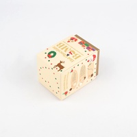 Boîte en carton carrée personnalisée pour bougies de Noël avec fenêtre transparente, emballage cadeau artisanal pour bougies parfumées, logo personnalisé