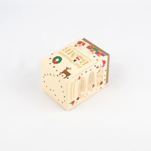 Wholesale Custom Christmas Square Candle Paper <b>Box</b> Clear Window <b>Xmas</b> <b>Gift</b> Craft Scented Candle Carton Packaging Custom Logo - Product Image 6