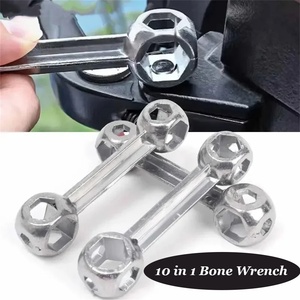 Multi-function <b>Wrench</b> 6-15MM Bone Shape Hexagon Holes <b>Torque</b> <b>Wrench</b> <b>Bike</b> Repair Spanner Tool - Product Image 3