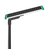 Lampe de rue LED solaire 50W, batterie LiFePO4, étanche IP66, télécommande, garantie 3 ans, construction en alliage d'aluminium, CE