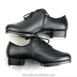 Zapatos de baile de claqué unisex para niños, zapatos de Claqué de cuero de vaca para niñas al por mayor, suela de cuero suave, zapatos de Claqué de rendimiento para niños - Product Image 2