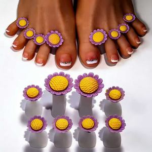 Separador de Dedos de Silicona, Separador de Uñas, Herramienta de Uñas con Pedrería en Forma de Gota de Agua, Separador de Dedos del Pie - Product Image 1