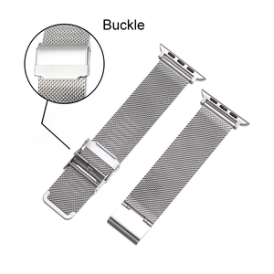 <span class=keywords><strong>Bracelet</strong></span> de montre milanais Bracelets en acier inoxydable Boucle en <span class=keywords><strong>maille</strong></span> métallique personnalisée pour Appl-e Iwatch 38 40 41 42 44 45mm - Product Image 5