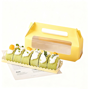 Impression personnalisée Boîte cadeau de présentation de conteneur de gâteau jetable à <span class=keywords><strong>prix</strong></span> raisonnable avec couvercle - Product Image 3