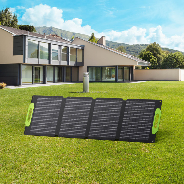 Foldable Solar Panel 100W | Monocrystalline Silicon 23% Efficiency ETFE Laminated IP67 Outdoor Portable PV Panel With 4in1 Cable