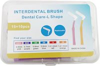Usine personnalisée de haute qualité brosse orthodontique cure-dents brosse interdentaire de type L