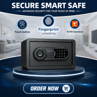 Serrure électronique intelligente avec clé, empreinte digitale, mot de passe, contrôle par application Wi-Fi et application Tuya