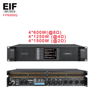 Amplificador de potencia digital de 2U y 4 canales de 600W con DSP de la serie FP6000Q para conciertos y presentaciones en escenario. - Product Image 1