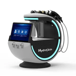 Hydraskin 7 en 1 Máquina Facial de rejuvenecimiento de la piel para limpieza profunda con análisis de la piel Agua Oxígeno Hydra Beauty Facial Machine