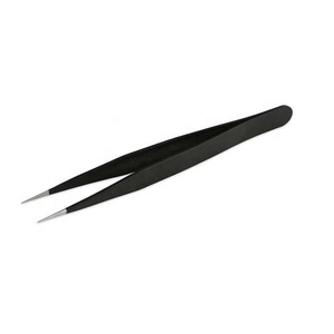 Pinzas para cejas de acero inoxidable, diseño personalizado colorido - Product Image 2