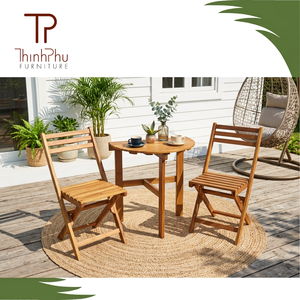 Wholesale Solid Wood Furniture Set Coffee <b>Table</b> Chairs for Home <b>Bar</b> Restaurant Hotel Coffee Shop Garden Use Made in Vietnam - Product Image 4