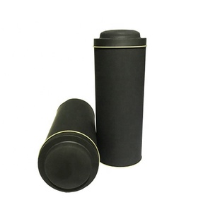 Cấp thực phẩm Matte màu đen vòng Trà hộp thiếc với mái vòm nắp và kín nắp bên trong - Product Image 5