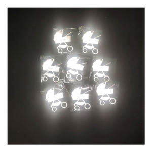 Personalizado cochecito de bebé forma de carro HI Viz etiqueta reflectante llavero reflector colgante reflejo colgador con cadena de <span class=keywords><strong>bolas</strong></span> para la seguridad - Product Image 1