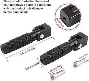 Nouvelles repose-pieds pliables universelles en aluminium pour <span class=keywords><strong>moto</strong></span> Yamaha, remplacement de la fixation du repose-pied - Product Image 3