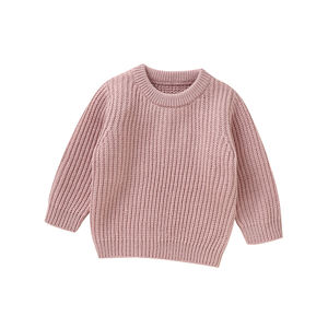 Mimixiong Top vente ropa de bebes vêtements doux pour nouveau-né bébé enfants filles garçons solide épais à manches longues pull en tricot chandails - Product Image 3
