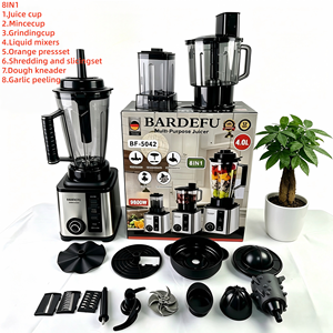 Licuadora de Gran Capacidad de 4 Litros con Alta Potencia de 9500W, Procesador de Alimentos 8 en 1 de Acero Inoxidable, Exprimidor y Preparador de Smoothies - Product Image 2