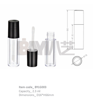 Botol Kosmetik Mini Isi Ulang 1ml, Cocok untuk Lip Glaze, Foundation Cair, Concealer, Perjalanan, dan Sampel