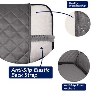 High Quality <strong>Sofa</strong> Protector Waterproof Two Side and Non-slip Quilted Furniture <strong>Cover</strong> for Dogs Children Pets <strong>GREY</strong> COLOR - Product Image 2