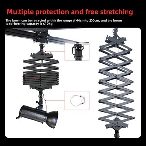 Bras articulé en alliage d'aluminium extensible de 2 mètres pour éclairage de studio LED, projecteur, éclairage cinéma/télévision, avec charnière à force constante - Product Image 2