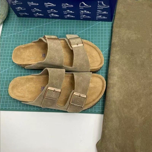 Sandalias Planas Tipo Mocasín con Punta Abierta para <span class=keywords><strong>Arizona</strong></span>, Plantilla Cómoda de <span class=keywords><strong>Eva</strong></span>, Cierre Deslizante de Cuero Genuino para la Temporada de Otoño - Product Image 6