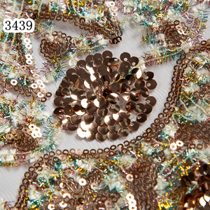 3439 luxe pas cher <span class=keywords><strong>africain</strong></span> maille filet Tulle Lae avec paillettes colorées broderie tissus pour mariée <span class=keywords><strong>demoiselle</strong></span> <span class=keywords><strong>d</strong></span>'<span class=keywords><strong>honneur</strong></span> <span class=keywords><strong>robe</strong></span> de soirée de mariage - Product Image 5