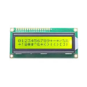 中国制造商定制字符Icd模块1602 2x16液晶显示器绿色背光16字符2行