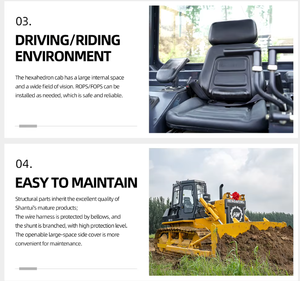 Bouteur à Chenilles avec Lame Droite Inclinable et Ripper à Trois Dents pour Terrassement/Exploitation Minière/Construction de Routes – Approvisionnement Direct d'Usine CE - Product Image 5