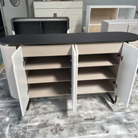 Haute Qualité Moderne De Luxe Salon Buffet Lumière Peinture Finition Comptoir D'entrée Salle À Manger Côté Buffet Armoire pour Un Usage Domestique