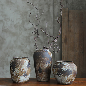 <span class=keywords><strong>Vase</strong></span> rustique pour la décoration intérieure Vases en terre cuite de ferme <span class=keywords><strong>Grand</strong></span> <span class=keywords><strong>vase</strong></span> en poterie <span class=keywords><strong>noire</strong></span> pour la décoration de salon - Product Image 2