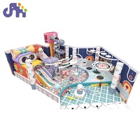 Terrain de jeux coulissant pour enfants, design coloré personnalisé, terrain de jeux pour bébés, équipement de parc d'attractions intérieur, pièces