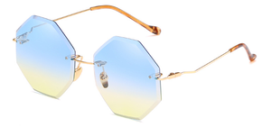 2025 nouveau rétro <span class=keywords><strong>Amazon</strong></span> vente chaude nouvelle mode couleur marine sans cadre femmes dames mode Zigzag bras tendance <span class=keywords><strong>lunettes</strong></span> <span class=keywords><strong>de</strong></span> <span class=keywords><strong>soleil</strong></span> personnalisées - Product Image 5