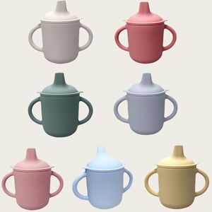 ถ้วยซิลิโคนสำหรับใส่อาหารมาใหม่พร้อมที่จับถ้วยหัดดื่มน้ำสำหรับ<span class=keywords><strong>เด็ก</strong></span>หัดเดินเด็กหัดเดิน - Product Image 3