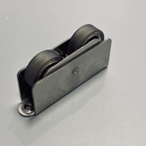 Poleas de tierra de dos ruedas de acero inoxidable de alta resistencia Ruedas largas Accesorios de hardware para puertas y ventanas Rodillos nuevos y mejorados - Product Image 5